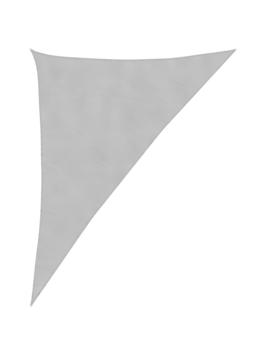 Stínicí plachta světle šedá 4 x 5 x 6,4 m 100% polyester oxford