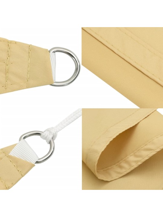 Stínicí plachta písková 3 x 4 x 5 m 100% polyester oxford