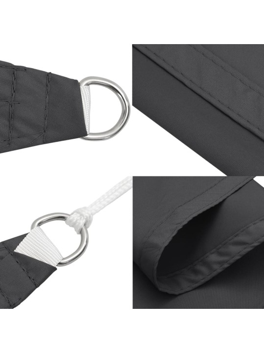 Stínicí plachta antracitová 2 x 2 x 2 m 100% polyester oxford