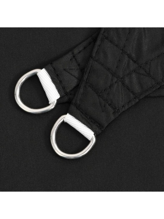 Stínicí plachta černá 7 x 5 x 5 m 100% polyester oxford