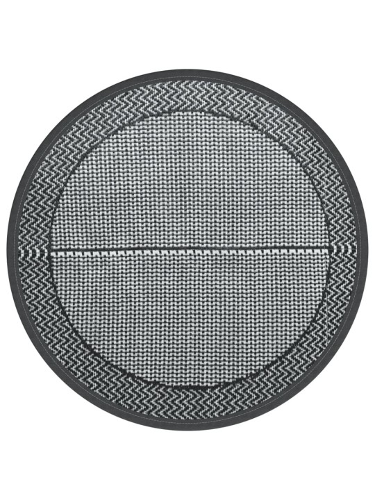 Venkovní koberec ARAKIL šedý Ø 120 cm PP