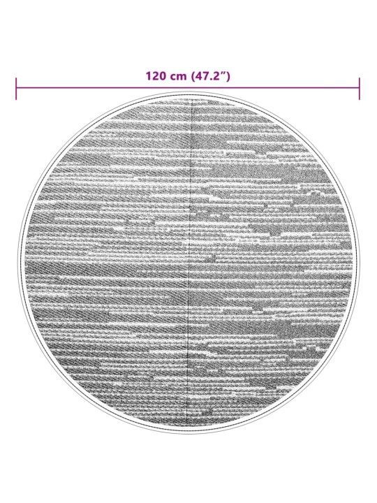 Venkovní koberec arakil šedý ø 120 cm pp