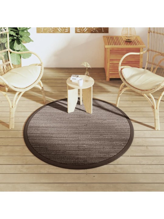 Venkovní koberec arakil hnědý ø 120 cm pp
