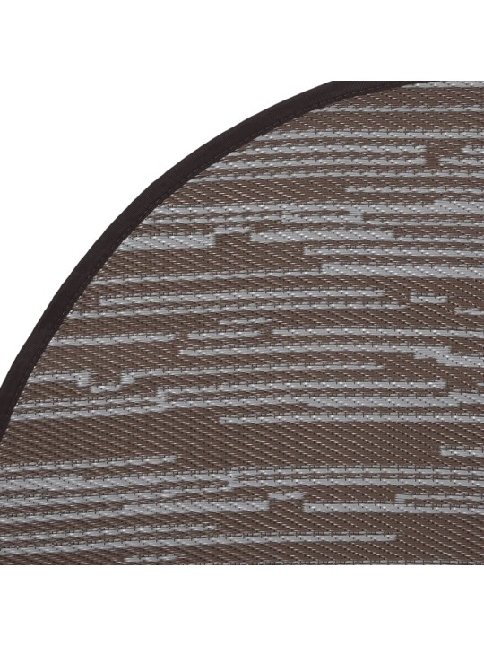 Venkovní koberec arakil hnědý ø 120 cm pp