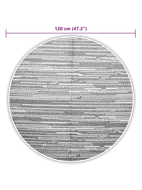 Venkovní koberec arakil hnědý ø 120 cm pp
