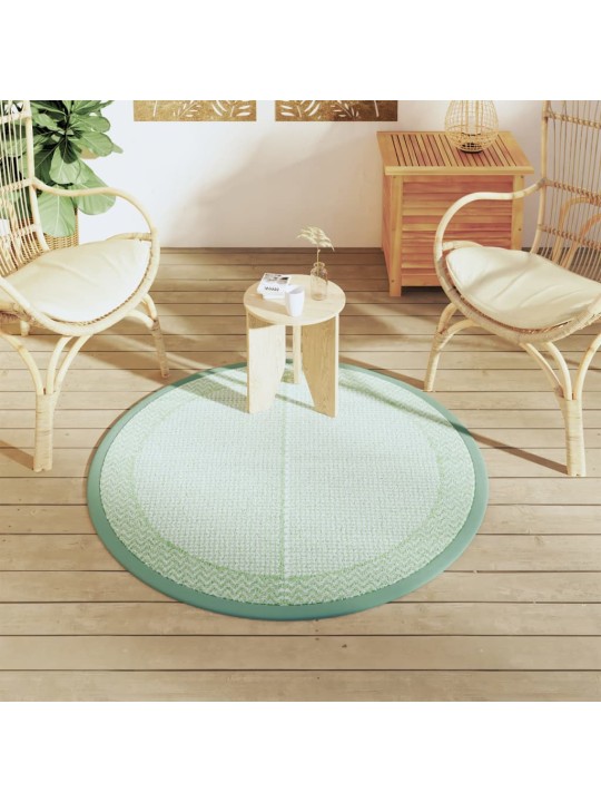 Venkovní koberec ARAKIL zelený Ø 120 cm PP