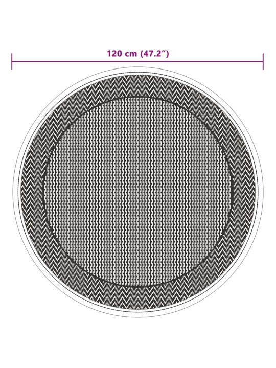 Venkovní koberec ARAKIL zelený Ø 120 cm PP
