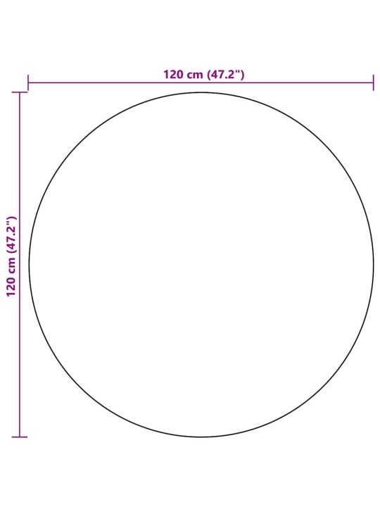 Venkovní koberec arakil černý ø 120 cm pp
