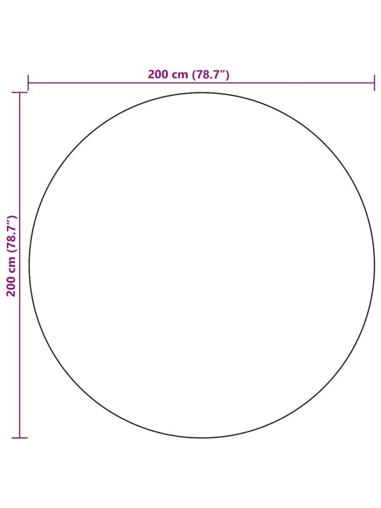 Venkovní koberec arakil černý ø 200 cm pp