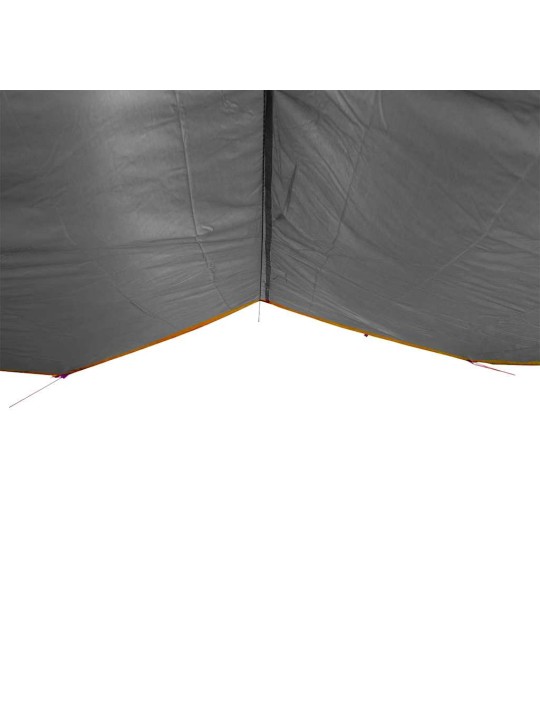 Kempingová plachta šedá a oranžová 300 x 294 cm nepromokavá