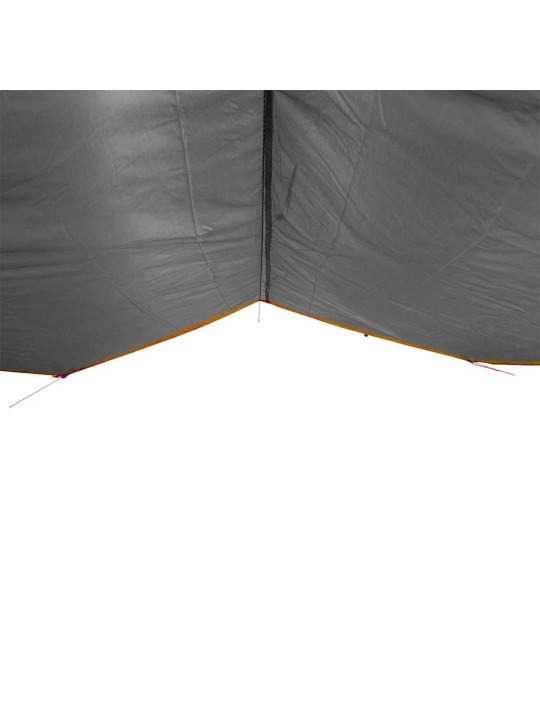 Kempingová plachta šedá a oranžová 500 x 294 cm nepromokavá