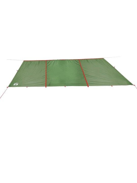 Kempingová plachta zelená 420 x 440 cm nepromokavá