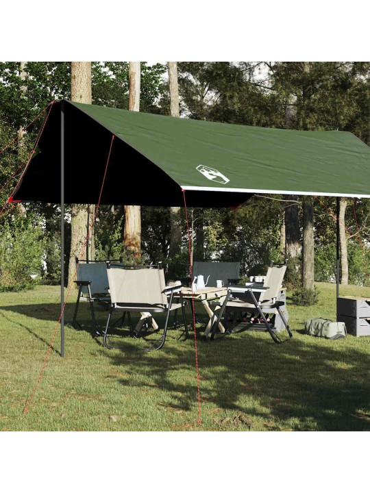 Kempingová plachta zelená 460 x 305 x 210 cm nepromokavá