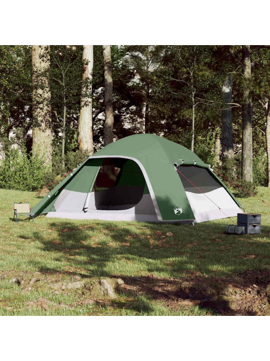 Rodinný stan kopule pro 6 osob zelený nepromokavý