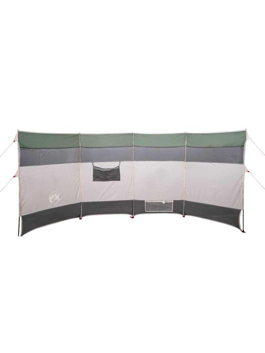 Kempingový větrolam zelený 366 x 152 x 152 cm nepromokavý