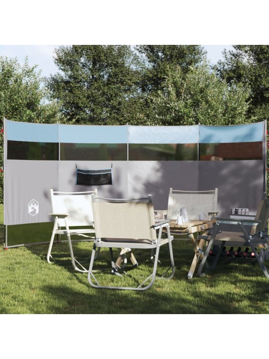 Kempingový větrolam modrý 366 x 152 x 152 cm nepromokavý