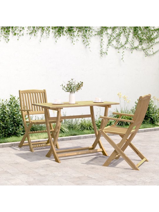Skládací zahradní stůl 110 x 55 x 75 cm masivní akáciové dřevo