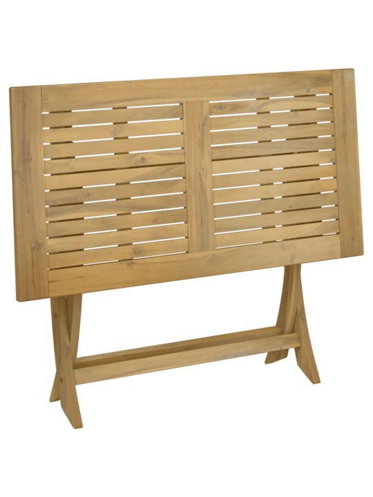Skládací zahradní stůl 110 x 55 x 75 cm masivní akáciové dřevo