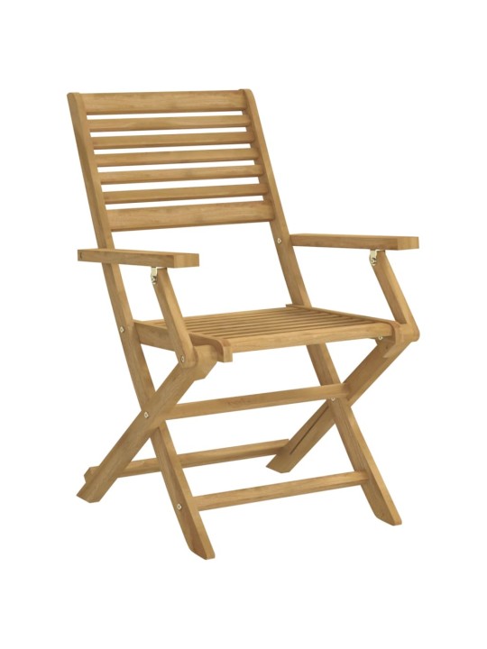Skládací zahradní židle 2 ks 54,5x61,5x86,5 cm masivní akácie