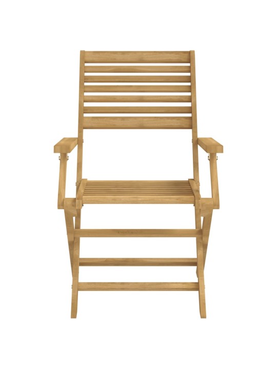 Skládací zahradní židle 2 ks 54,5x61,5x86,5 cm masivní akácie