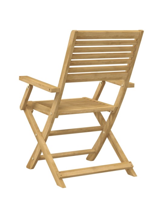 Skládací zahradní židle 2 ks 54,5x61,5x86,5 cm masivní akácie