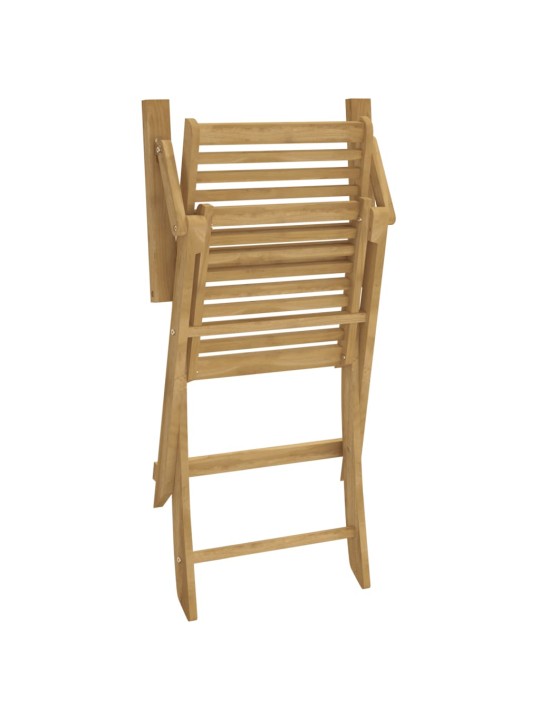 Skládací zahradní židle 2 ks 54,5x61,5x86,5 cm masivní akácie