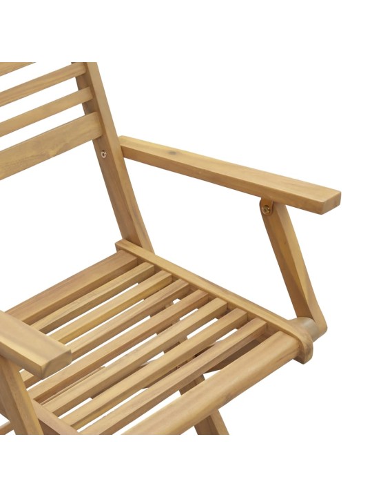 Skládací zahradní židle 2 ks 54,5x61,5x86,5 cm masivní akácie