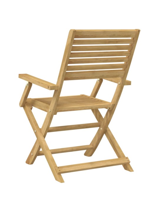 Skládací zahradní židle 4 ks 54,5x61,5x86,5 cm masivní akácie