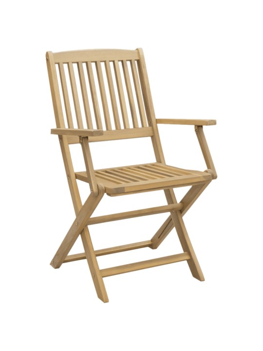 Skládací zahradní židle 2 ks 58 x 54,5 x 90 cm masivní akácie