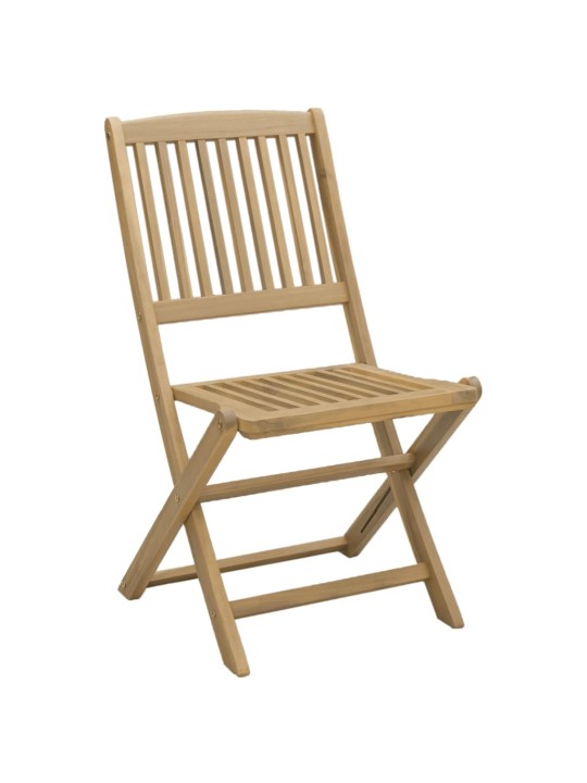 Skládací zahradní židle 2 ks 57 x 48,5 x 90 cm masivní akácie