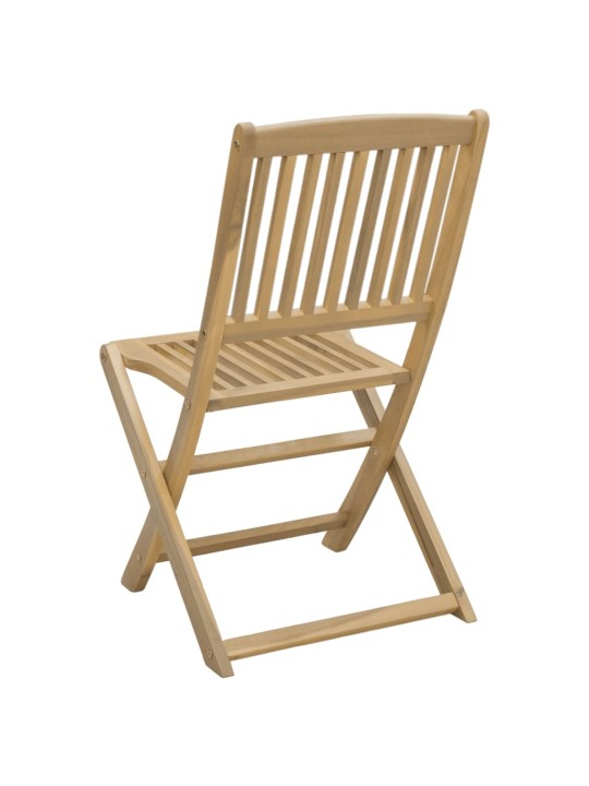 Skládací zahradní židle 2 ks 57 x 48,5 x 90 cm masivní akácie
