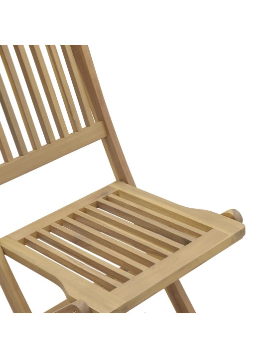 Skládací zahradní židle 2 ks 57 x 48,5 x 90 cm masivní akácie