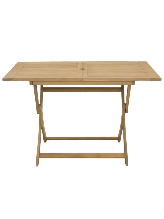 Skládací zahradní stůl 120 x 70 x 75 cm masivní akáciové dřevo
