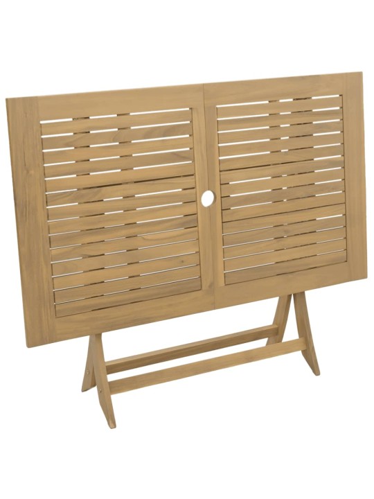 Skládací zahradní stůl 120 x 70 x 75 cm masivní akáciové dřevo