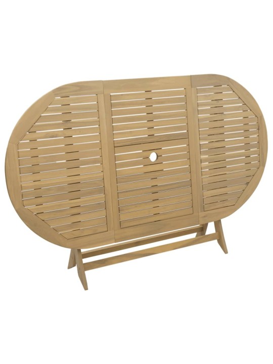 Skládací zahradní stůl 160 x 85 x 75 cm masivní akáciové dřevo