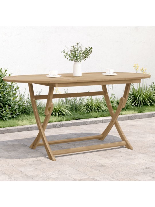 Skládací zahradní stůl 160 x 85 x 75 cm masivní akáciové dřevo