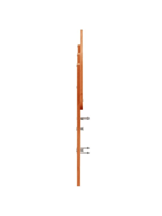 Čelo postele voskově hnědé 120 cm masivní borové dřevo