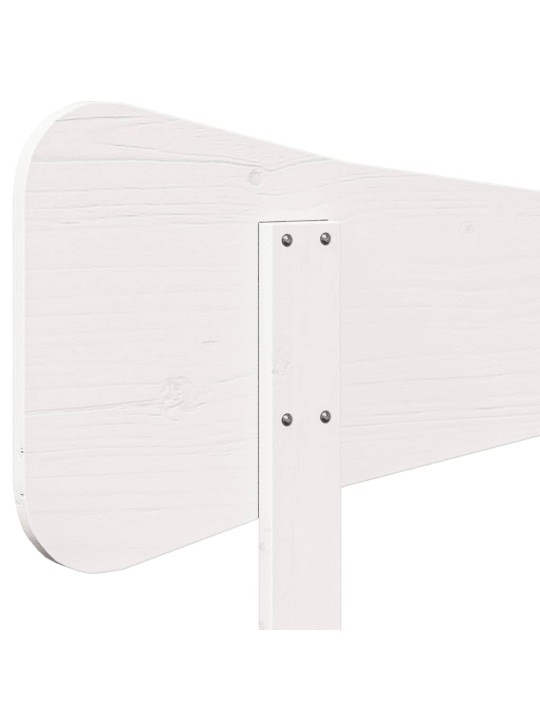 Čelo postele bílé 75 cm masivní borové dřevo