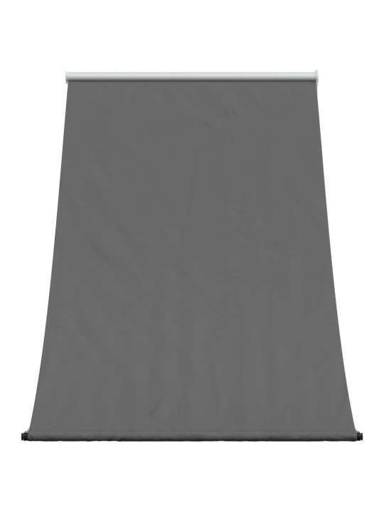 Zatahovací markýza antracitová 150 x 150 cm textil a ocel
