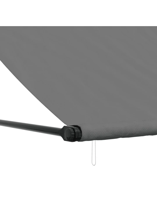 Zatahovací markýza antracitová 300 x 150 cm textil a ocel