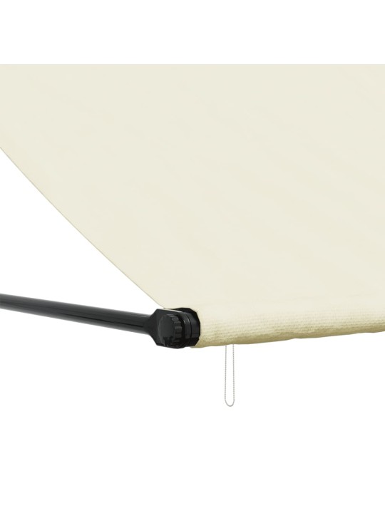 Zatahovací markýza krémová 300 x 150 cm textil a ocel