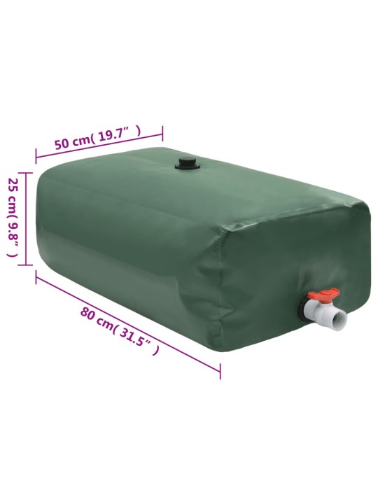 Nádrž na vodu s kohoutkem skládací 100 l pvc