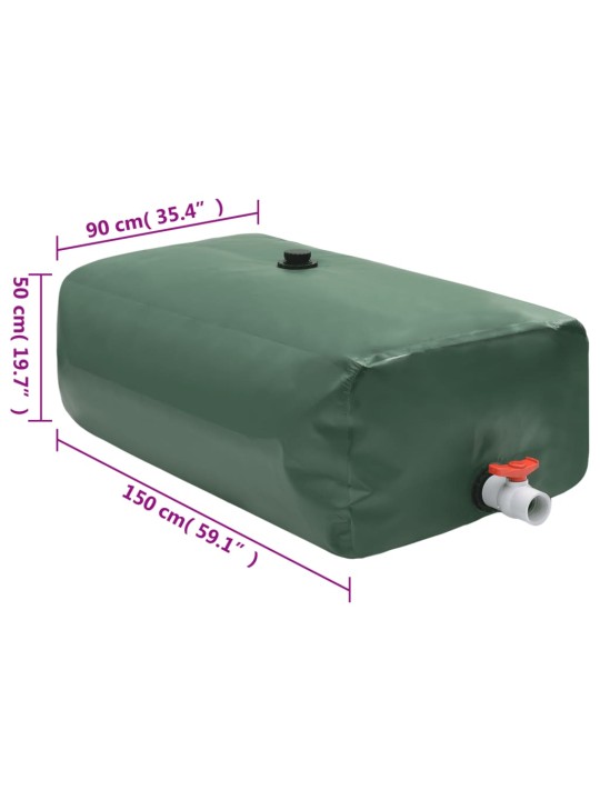 Nádrž na vodu s kohoutkem skládací 670 l PVC