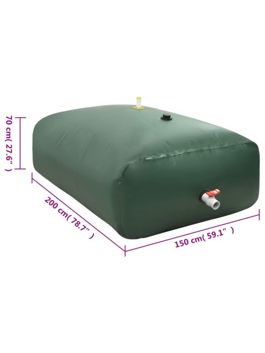 Nádrž na vodu s kohoutkem skládací 2 100 l PVC