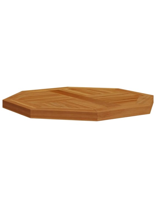 Stolní deska 50 x 50 x 2,5 cm osmihranná masivní teakové dřevo
