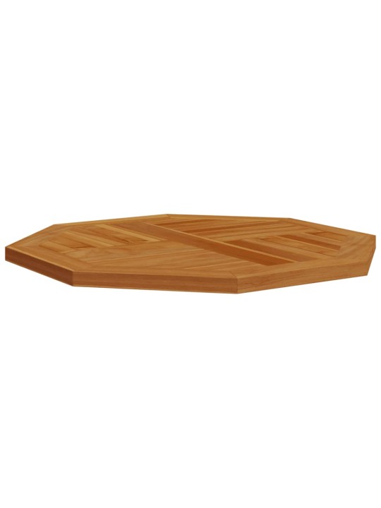 Stolní deska 60 x 60 x 2,5 cm osmihranná masivní teakové dřevo