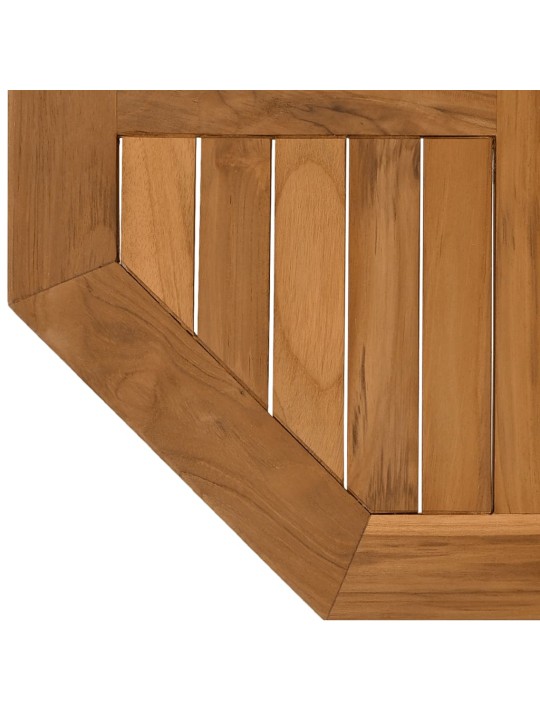 Stolní deska 60 x 60 x 2,5 cm osmihranná masivní teakové dřevo