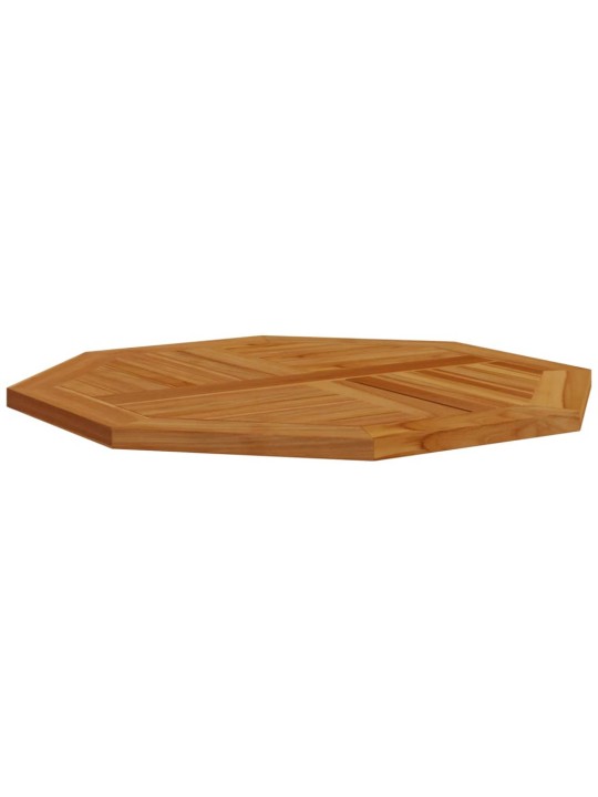 Stolní deska 80 x 80 x 2,5 cm osmihranná masivní teakové dřevo
