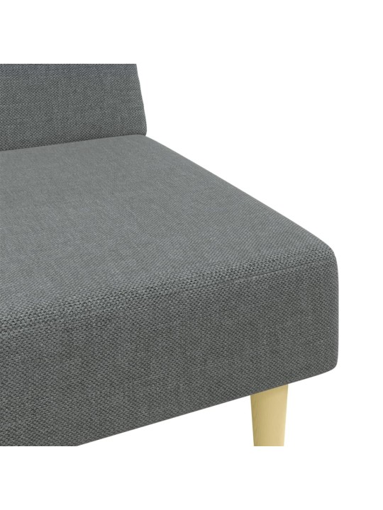 2dílná sedací souprava tmavě šedá textil