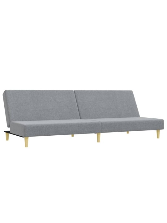 2dílná sedací souprava světle šedá textil